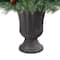 50" Unlit Snowed French Alps Mountain Pine Artificial Christmas Tree In Charcoal Planter